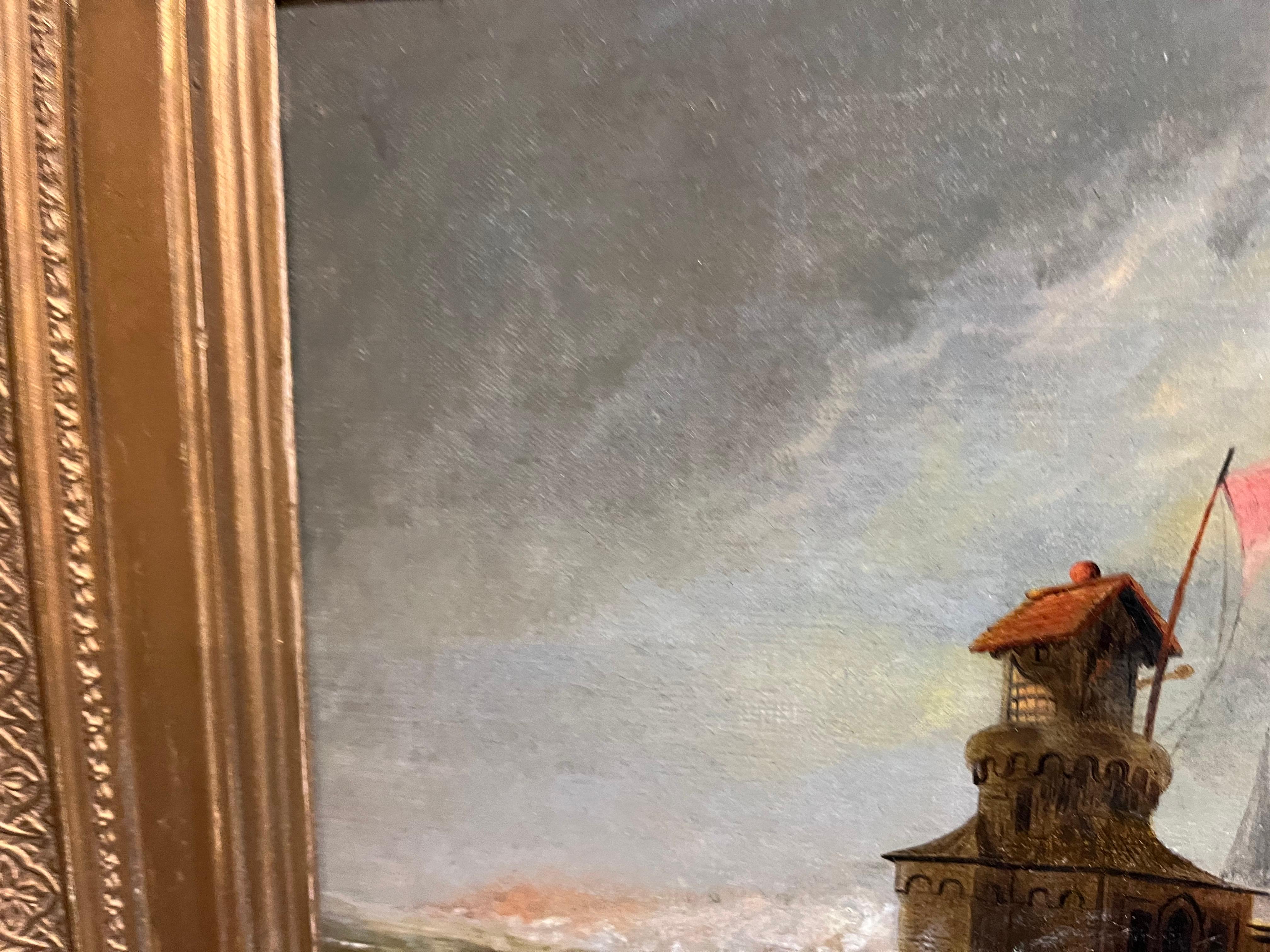 OLD MASTER STYLE OIL PAINTING High Quality 19th CENTURY Gold Gilt Frame For Sale 15
