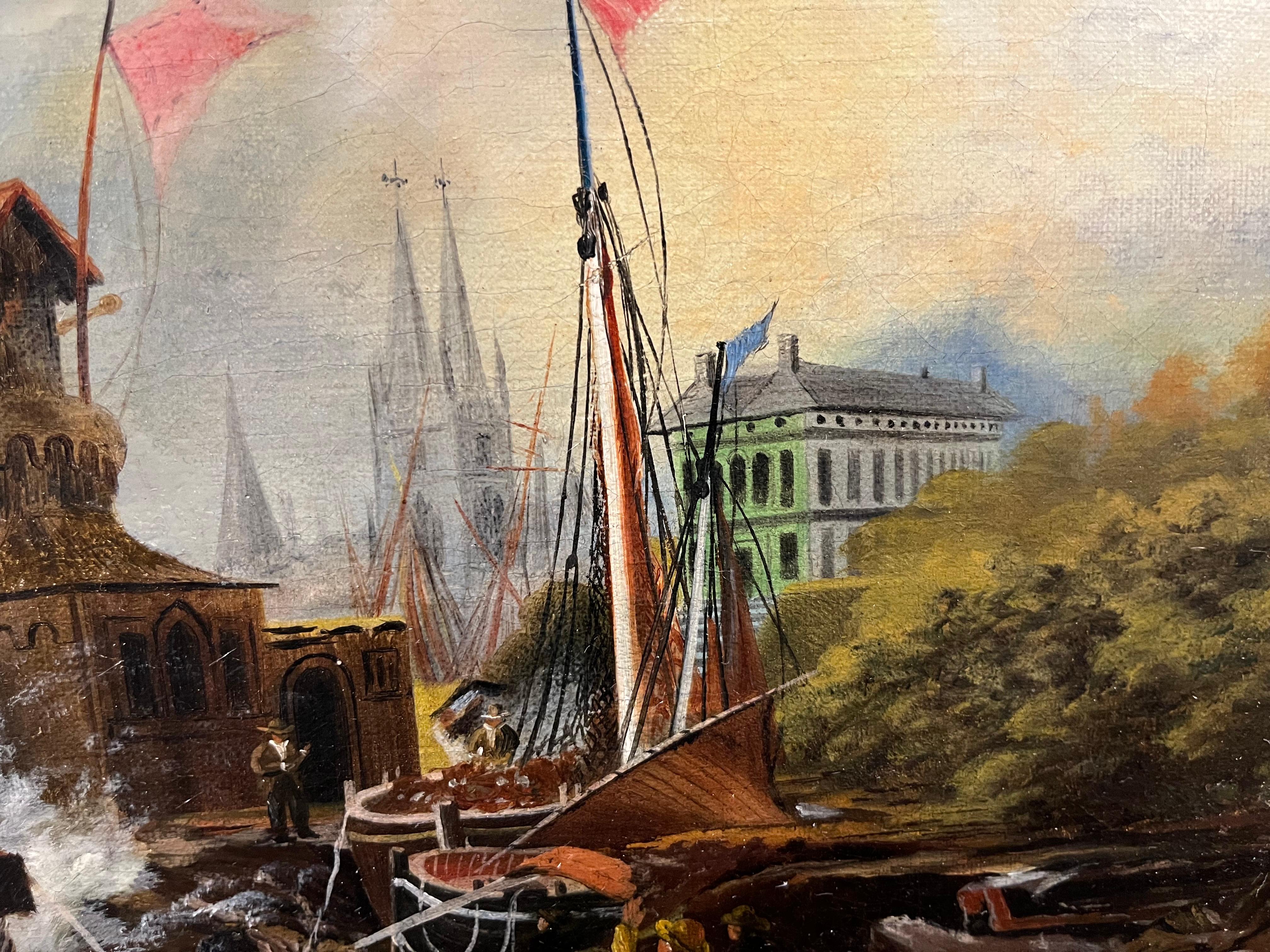 OLD MASTER OIL PAINTING High Quality 19th CENTURY The harbour GGF
Description

OLD MASTER LARGE OIL PAINTING 

19th Century

NEW COLLECTION Of RARE PIECES OF ENGLISH HISTORY

“Very Good condition canvas ..Piece has been cleaned , no repairs , Frame