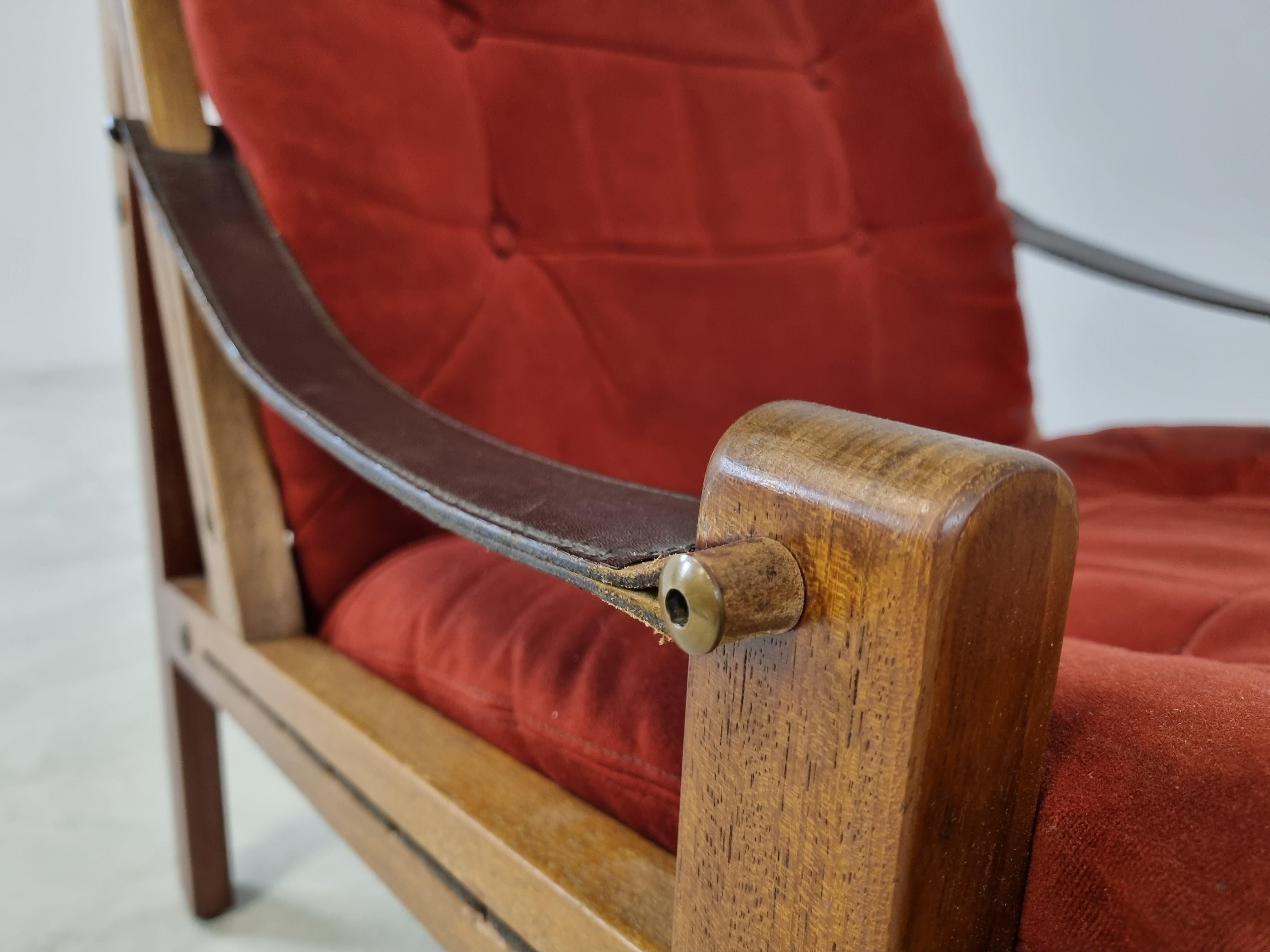 Leather Thorbjorn Afdal Pair of Hunter Chairs, 1960s