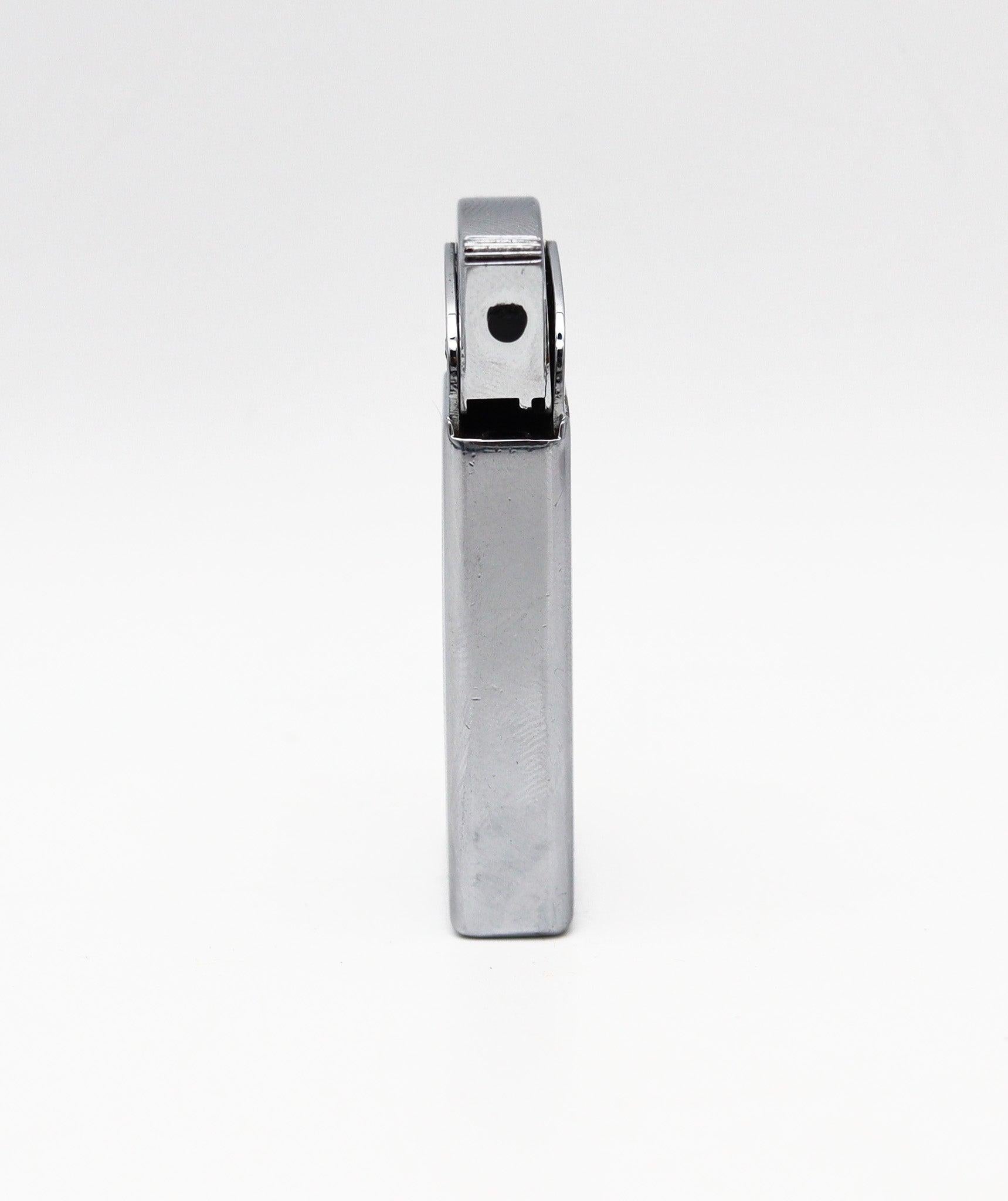 Mid-Century Modern THORENS 1953 Masterpiece Pocket Petrol Lighter In Chromed Steel