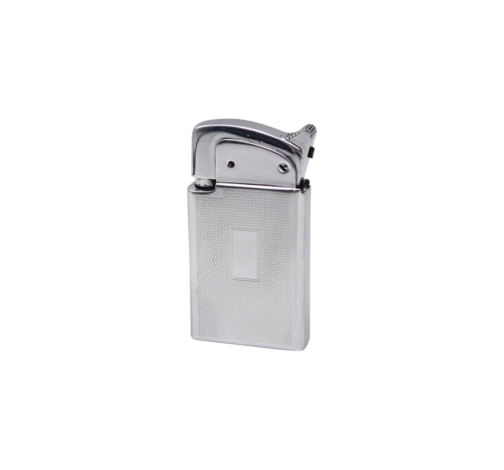 Mid-20th Century THORENS 1953 Masterpiece Pocket Petrol Lighter In Chromed Steel