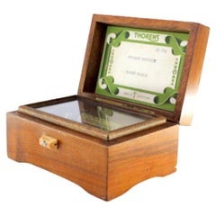 Thorens wooden music box with roller system Thorens wooden music box with roller system