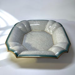 Thorkild Olsen Beautiful Tones Of Teal & Grey, Crackle Glazed Dual Purpose Bowl