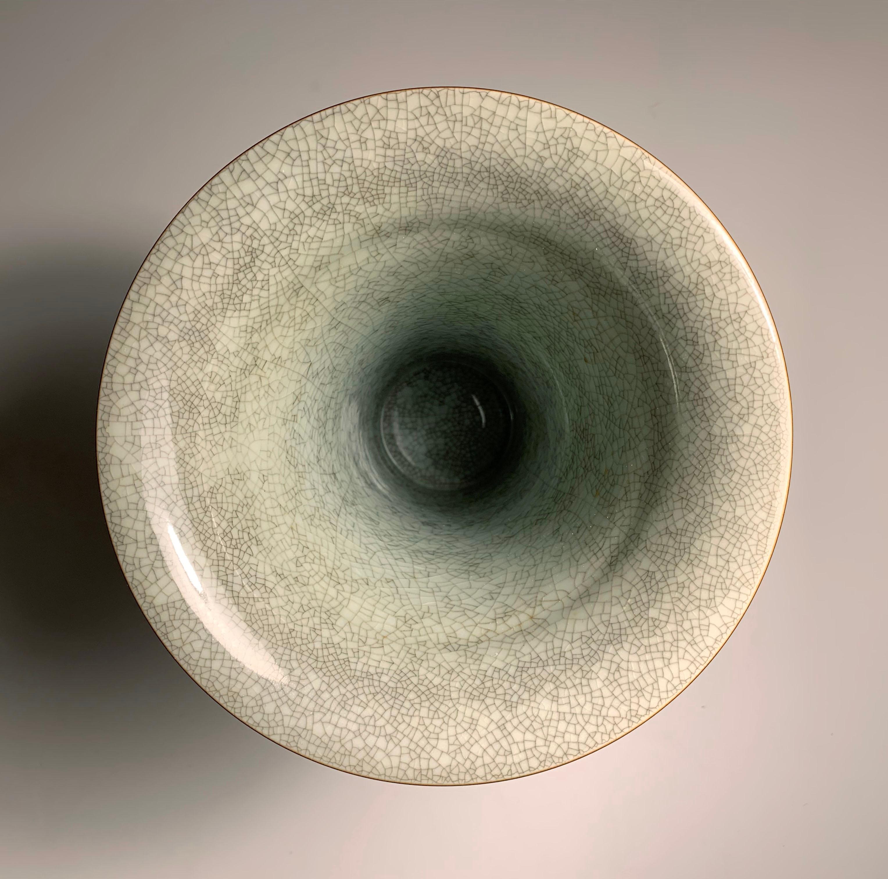 Danish Thorkild Olsen for Royal Copenhagen Compote Bowl with Vase For Sale