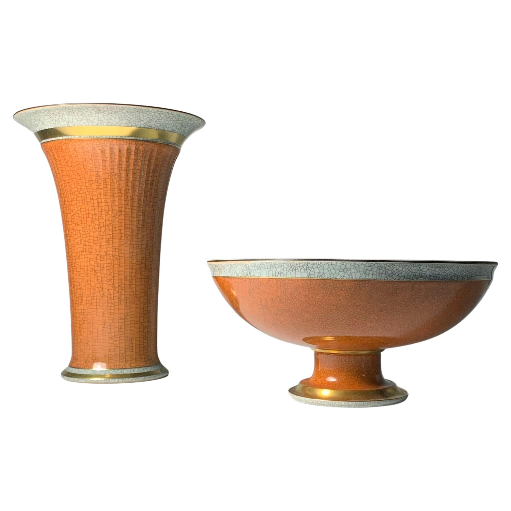 Thorkild Olsen for Royal Copenhagen Compote Bowl with Vase