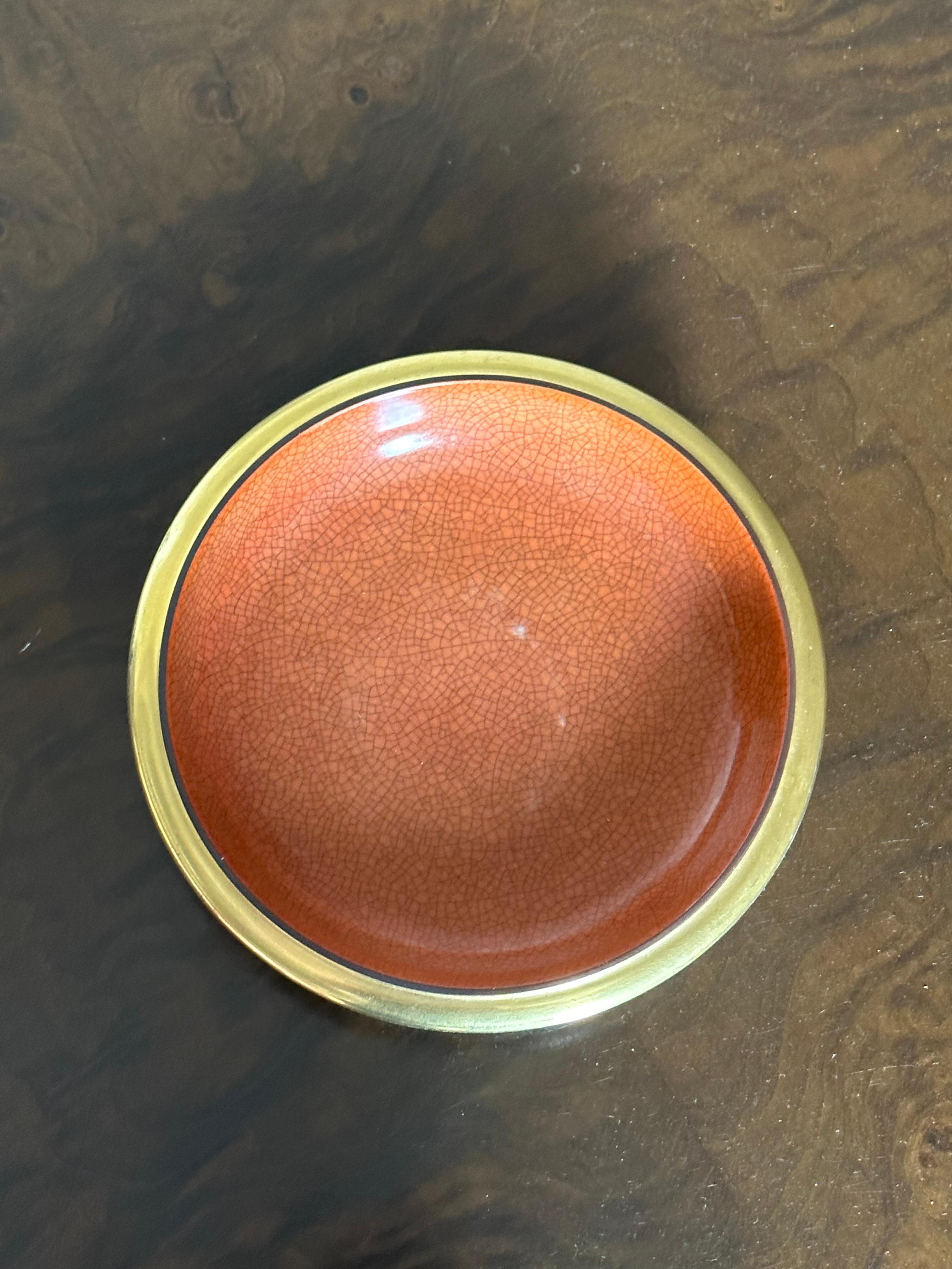 Thorkild Olsen for Royal Copenhagen Crackle Glazed Bowl, Denmark In Good Condition For Sale In St.Petersburg, FL