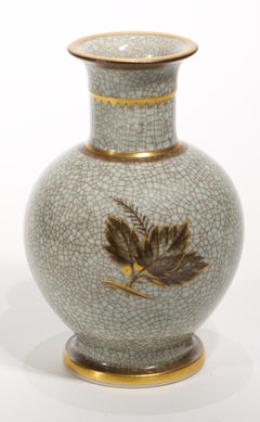 Thorkild Olsen for Royal Copenhagen Craquelure Bud Vase, Denmark 1958