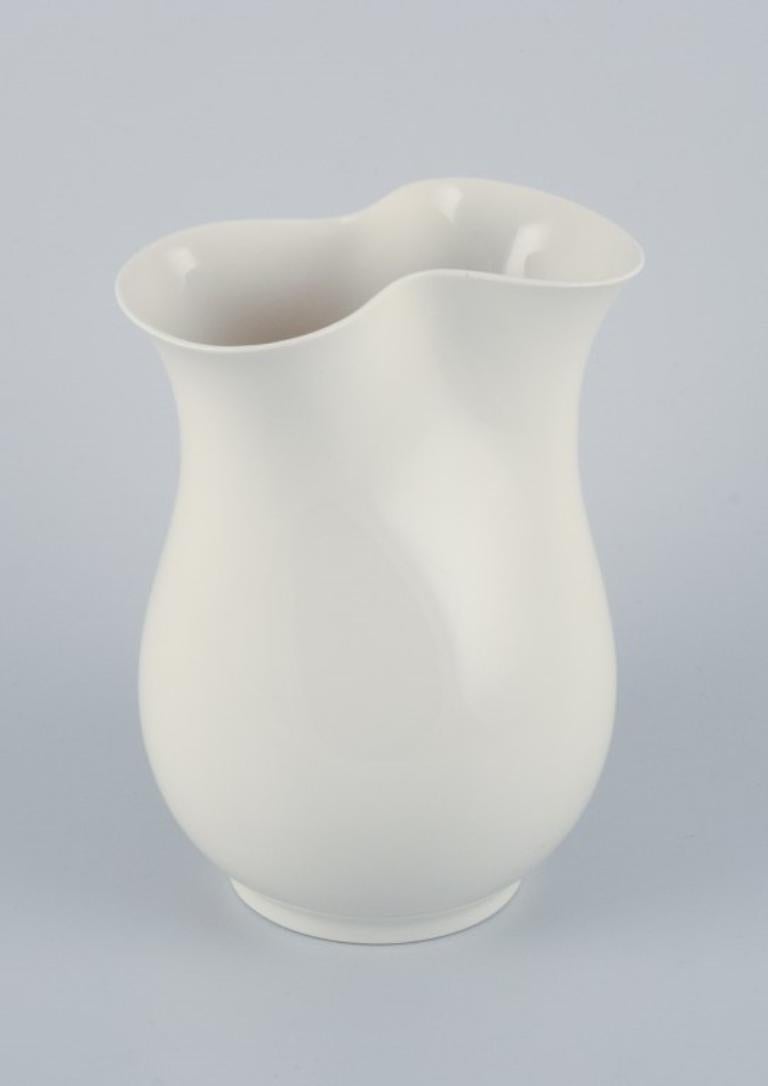 Scandinavian Modern Thorkild Olsen for Royal Copenhagen. Porcelain vase in modern design For Sale