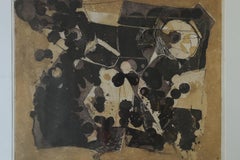 Thormod Larsen, Composition, Color Etching, 1961, Framed