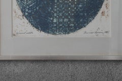 Thormod Larsen, Komposition, Color Etching, 1964, Framed