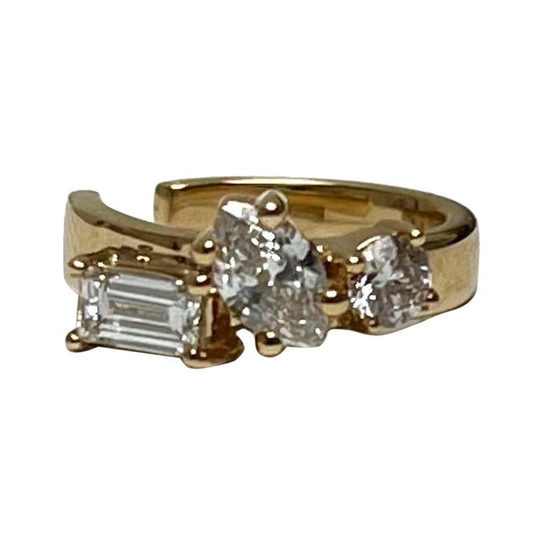 Bracciale per orecchie con spine in oro giallo 18 carati