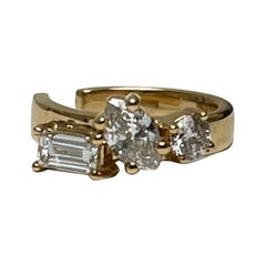 Bracciale per orecchie con spine in oro giallo 18 carati