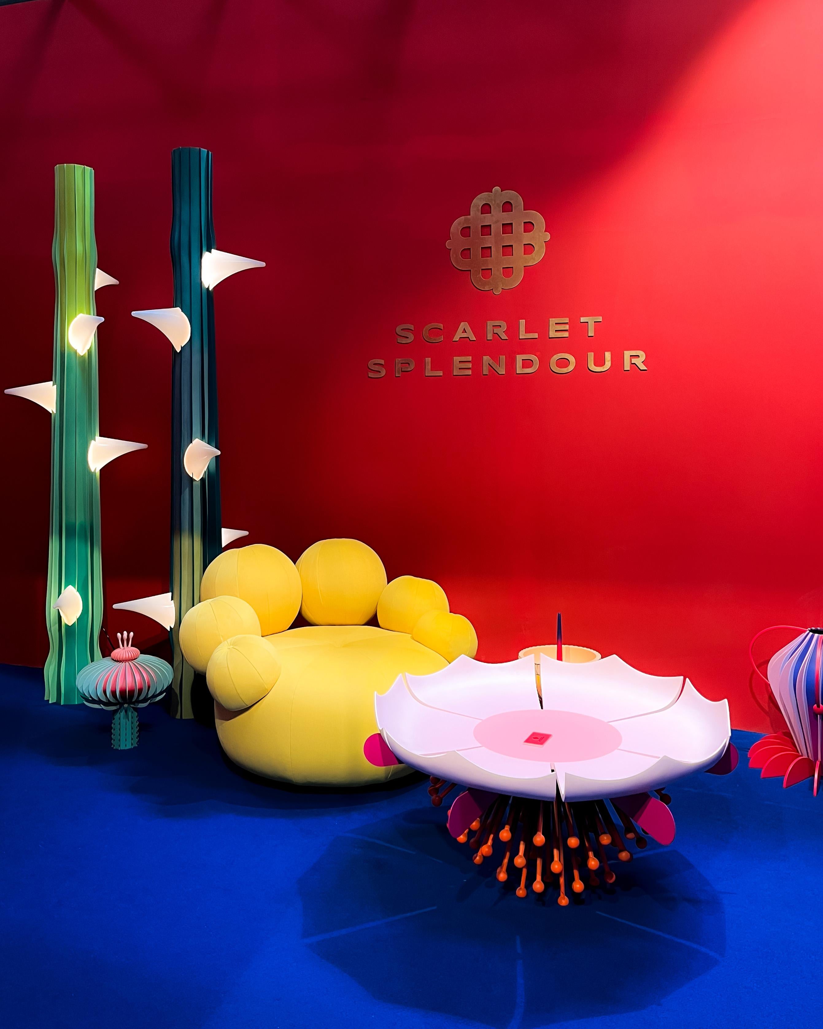 The stem of a rose imagined as a towering lamp with lit up thorns. Fantastical with sculptural details the Thorn Lamp Summer is grand in any space

What if nature’s tiniest wonders weren’t just admired but magnified into immersive design? Picture