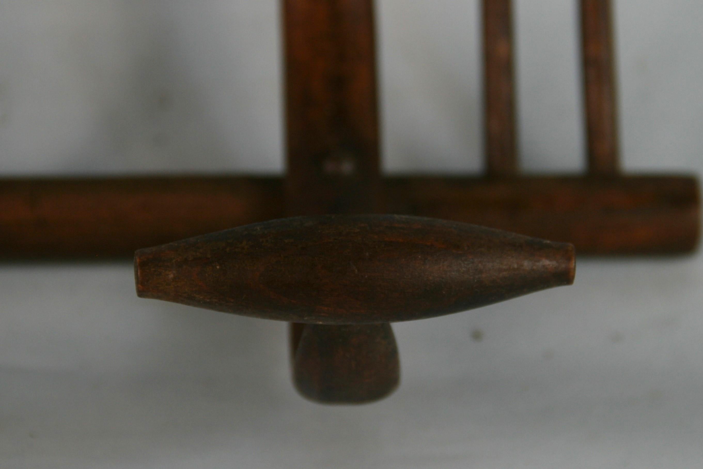 Thornet Wall Bentwood Coat Rack In Good Condition In Douglas Manor, NY