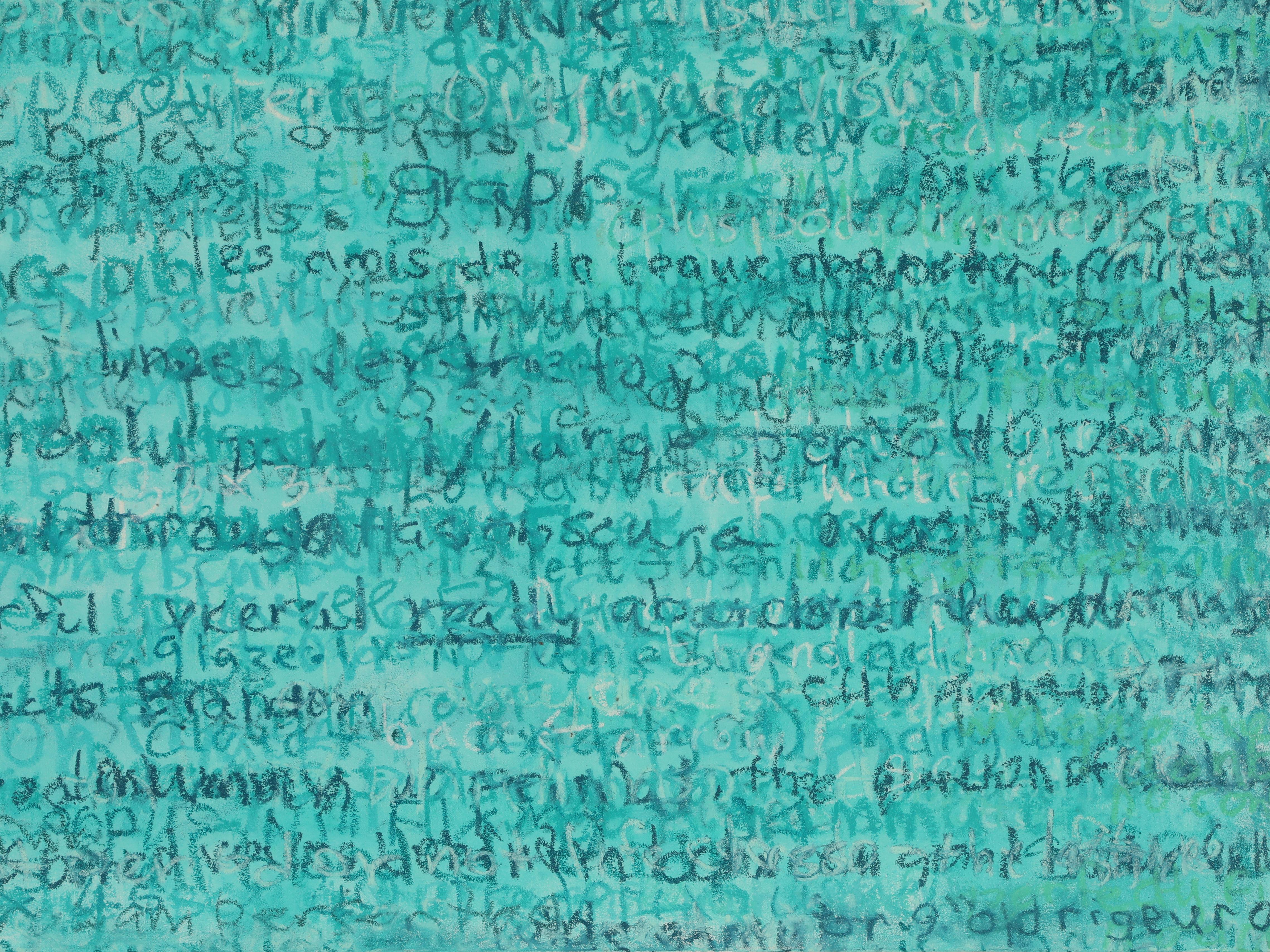 Protoescritura Verde - Painting de Edward Povey