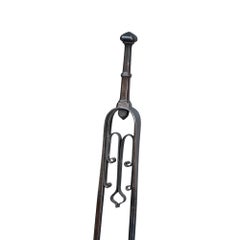 Thornton & Downer, Attri. Arts & Crafts Hand-Wrought Steel Fire Tongs