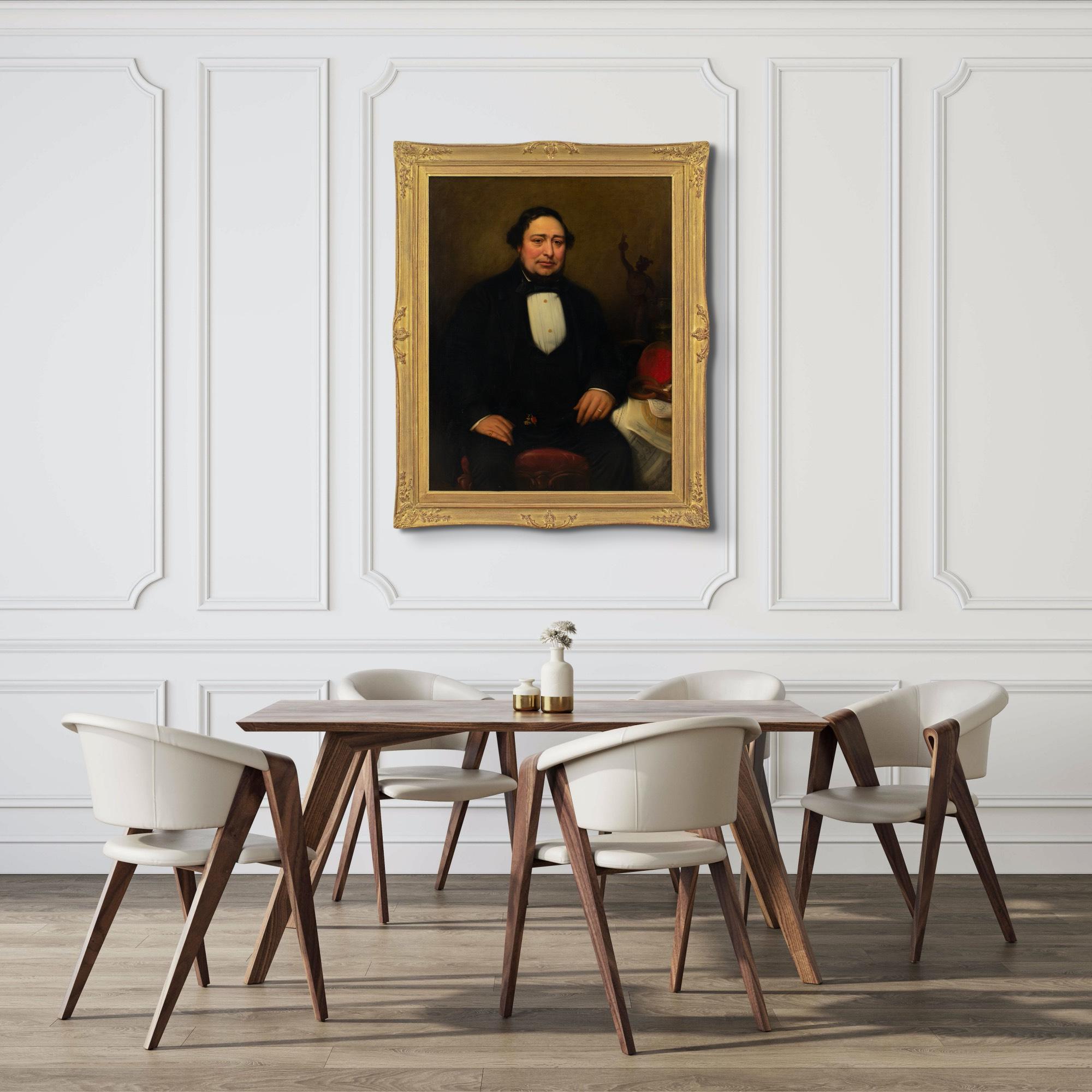 Thornton Rippingille, Ritratto dell'inventore Thomas Dunn, pittura a olio 2