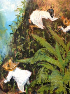 Oil Painting Workers on a Southern Plantation Thornton Utz Illustration Art