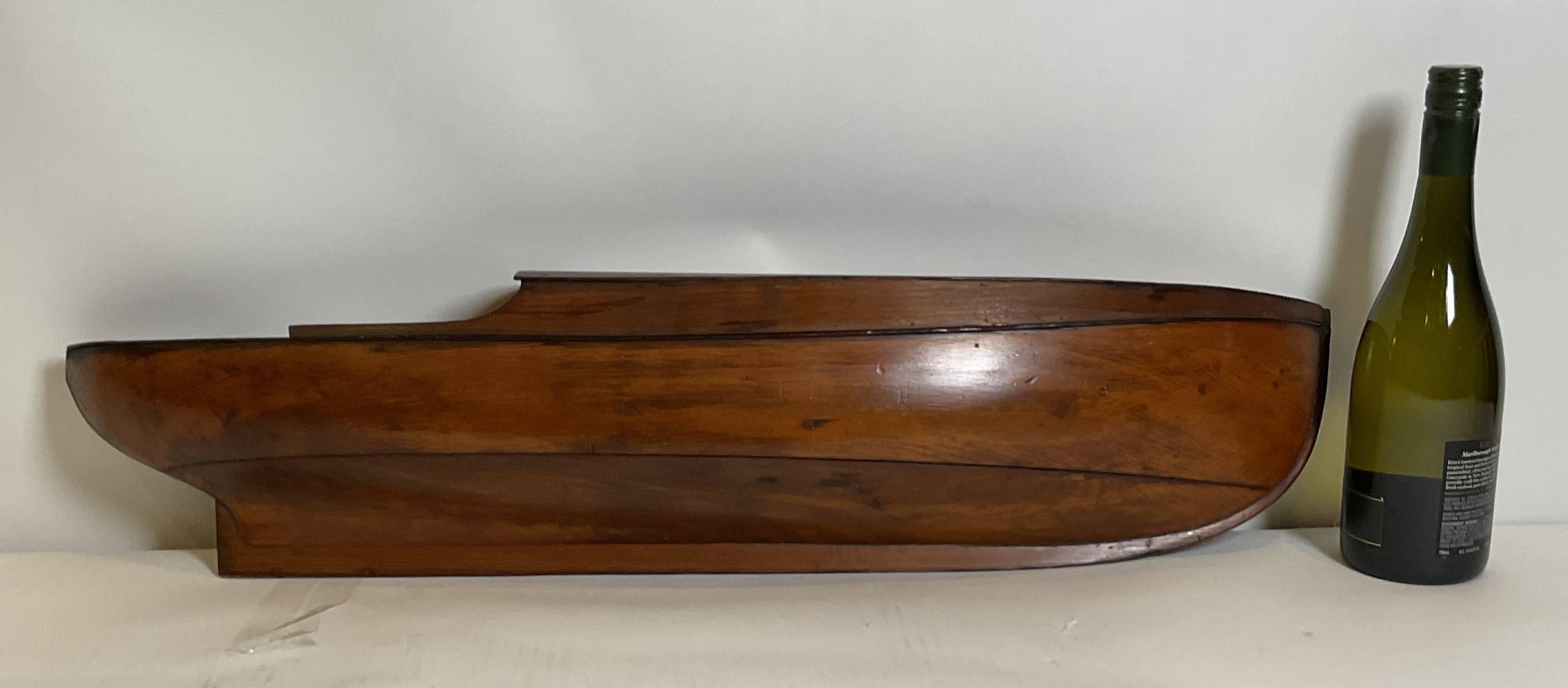 North American Thornycroft Yacht Half Model Of A Fifty Foot Yacht