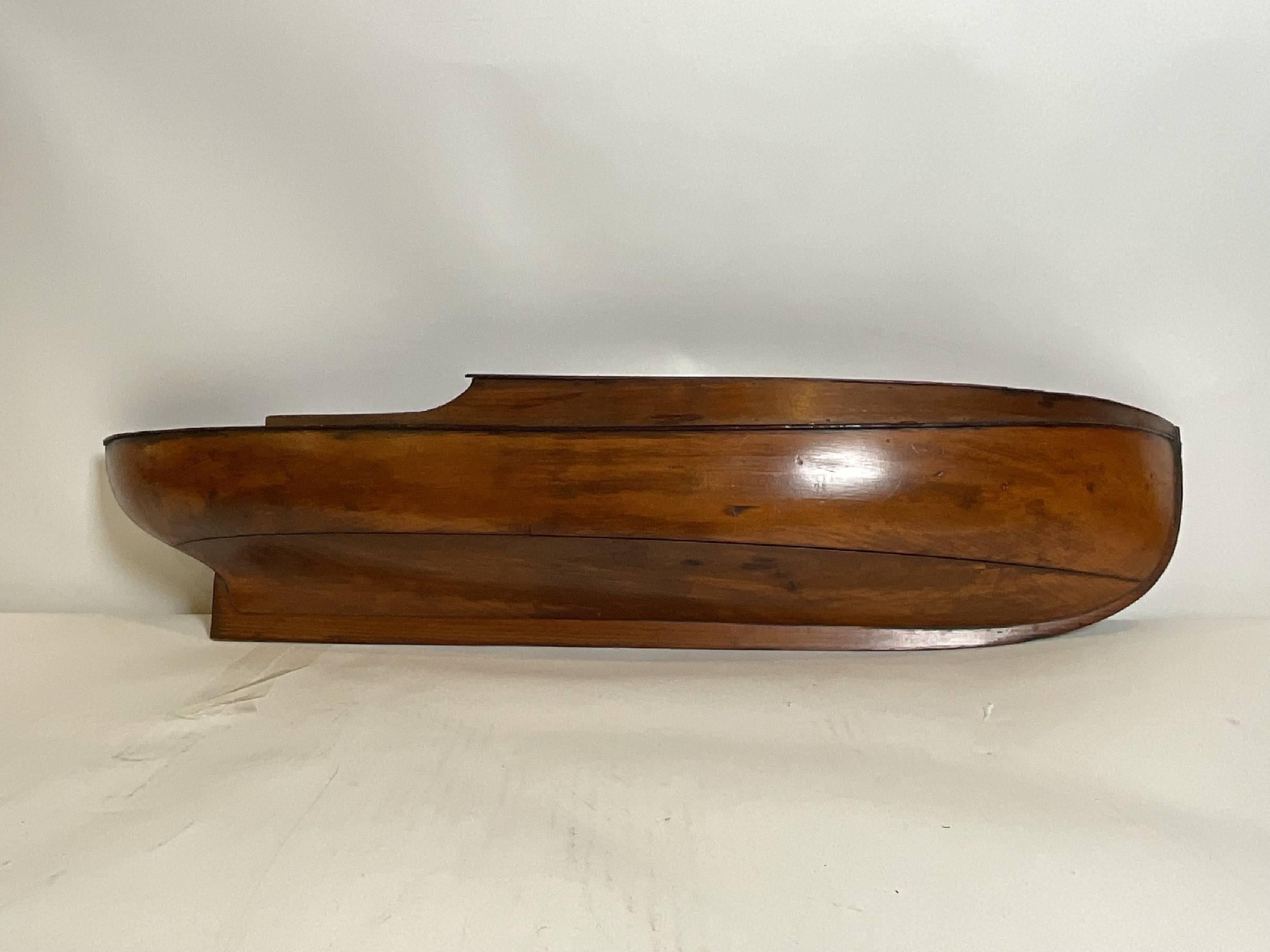 Thornycroft Yacht Half Model Of A Fifty Foot Yacht In Good Condition In Norwell, MA