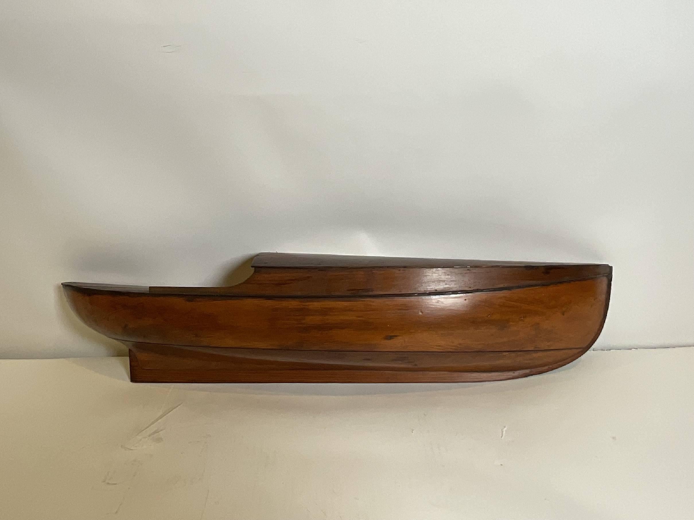 Early 20th Century Thornycroft Yacht Half Model Of A Fifty Foot Yacht