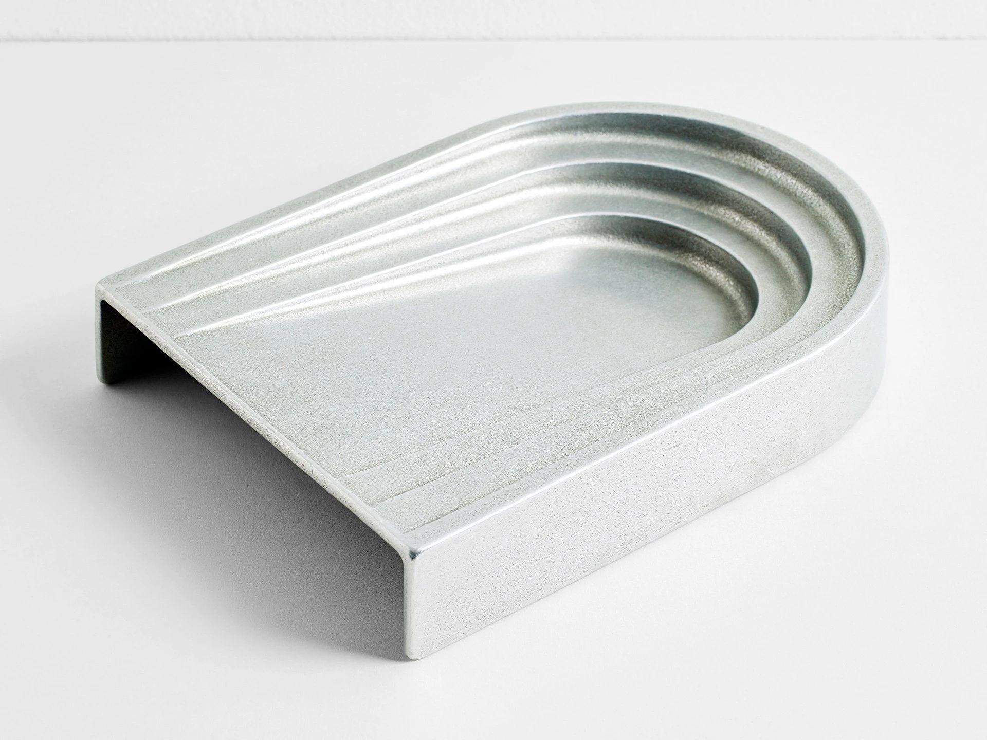 Modern Polished Aluminium Thoronet Dish by Henry Wilson For Sale