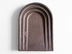 Three-Dimensional Effect Polished Blackened Bronze Thoronet Dish by Henry Wilson