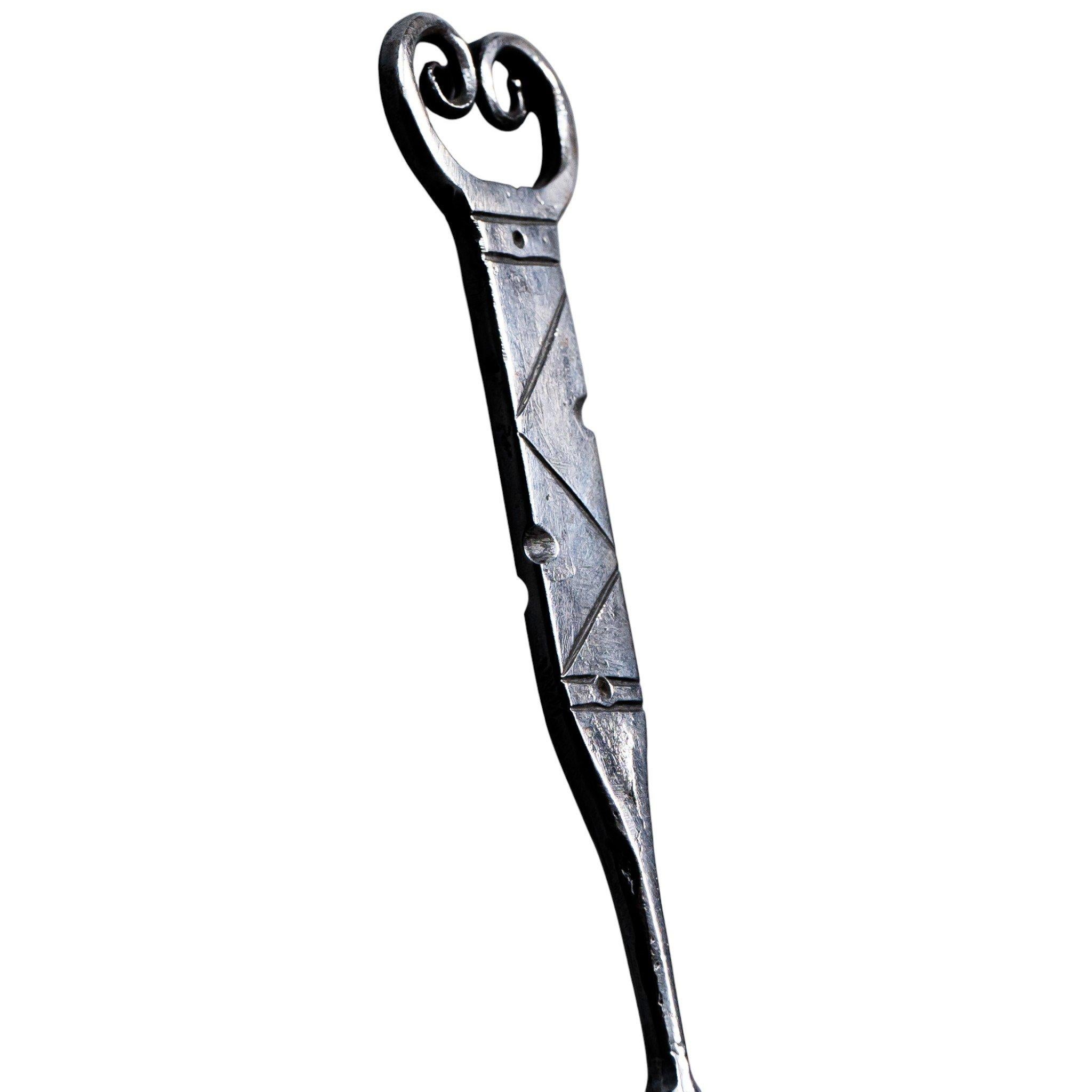 Thorton & Downer, attri. Eine handgeschmiedete Toastgabel aus Stahl für Kunst und Handwerk im Angebot 2