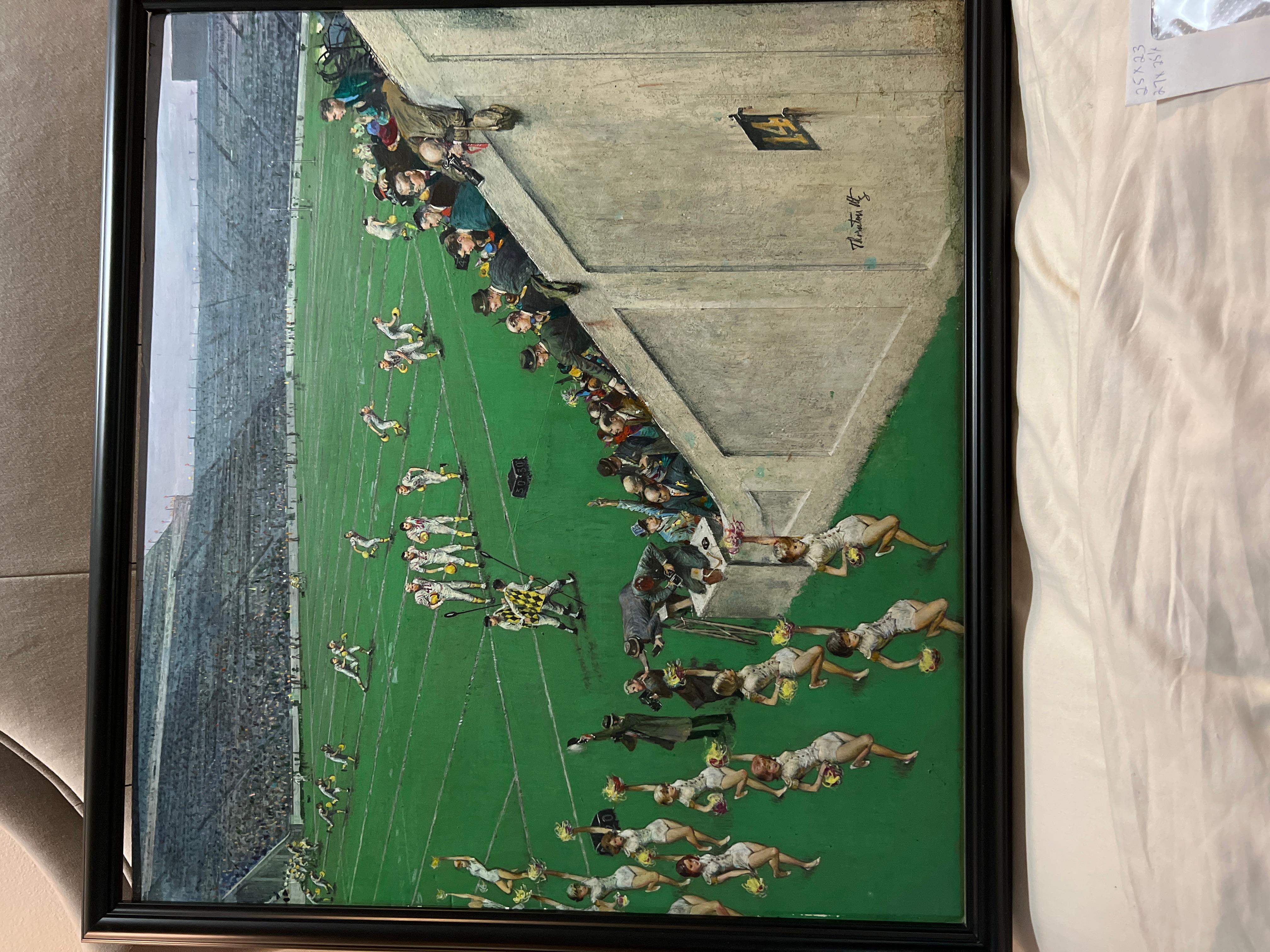 Baton Twirlers verlassen das Spielfeld nach einem Footballspiel an der Universität von Florida.

Titelseite der Saturday Evening Post, 17. November 1962

In der Beschreibung der Redaktion zum Titelbild heißt es: 