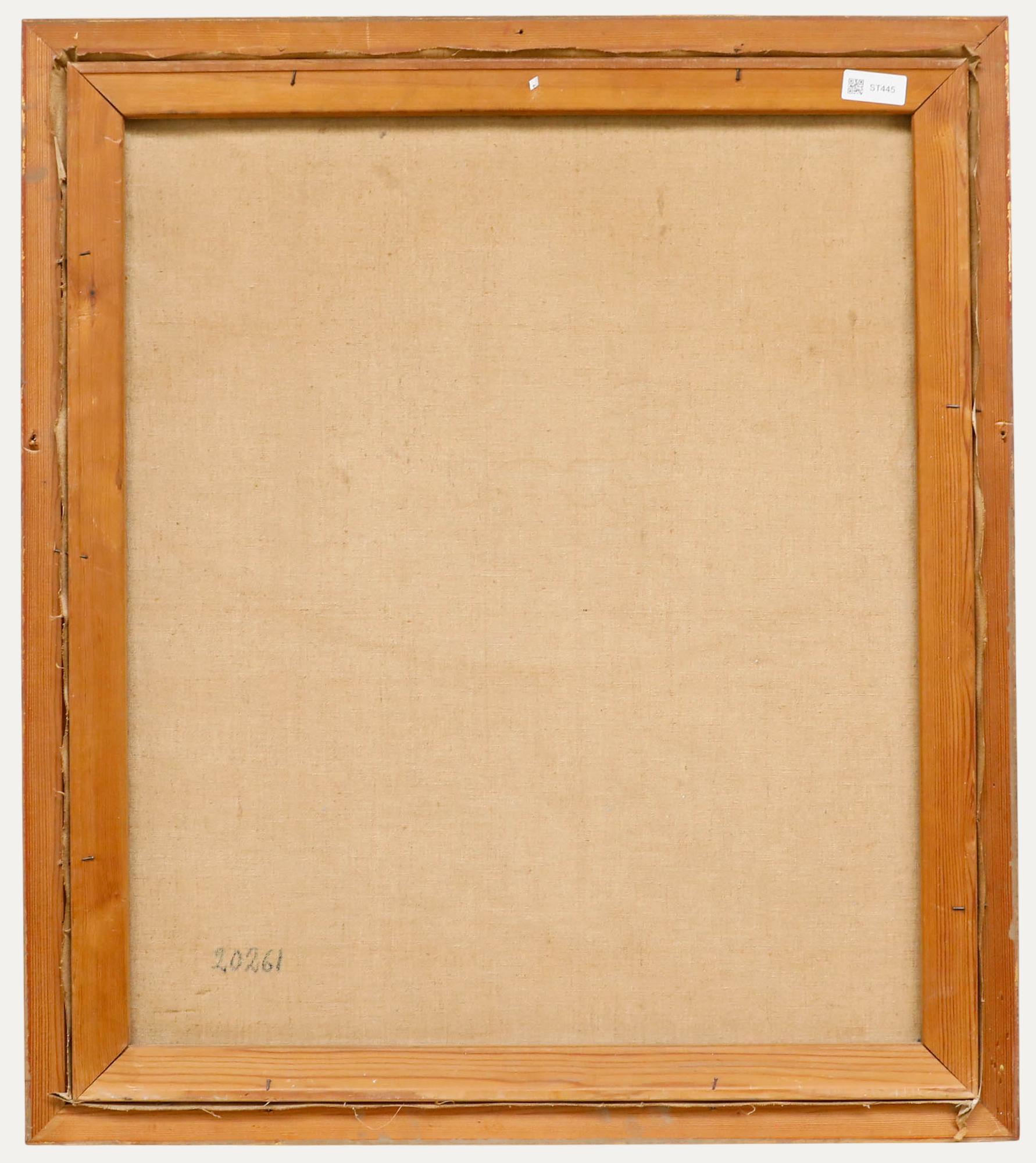 Thorvald Nygaard (1892-1973) - Huile, Pêcheuses près de la statue de l'évêque Absalon en vente 2