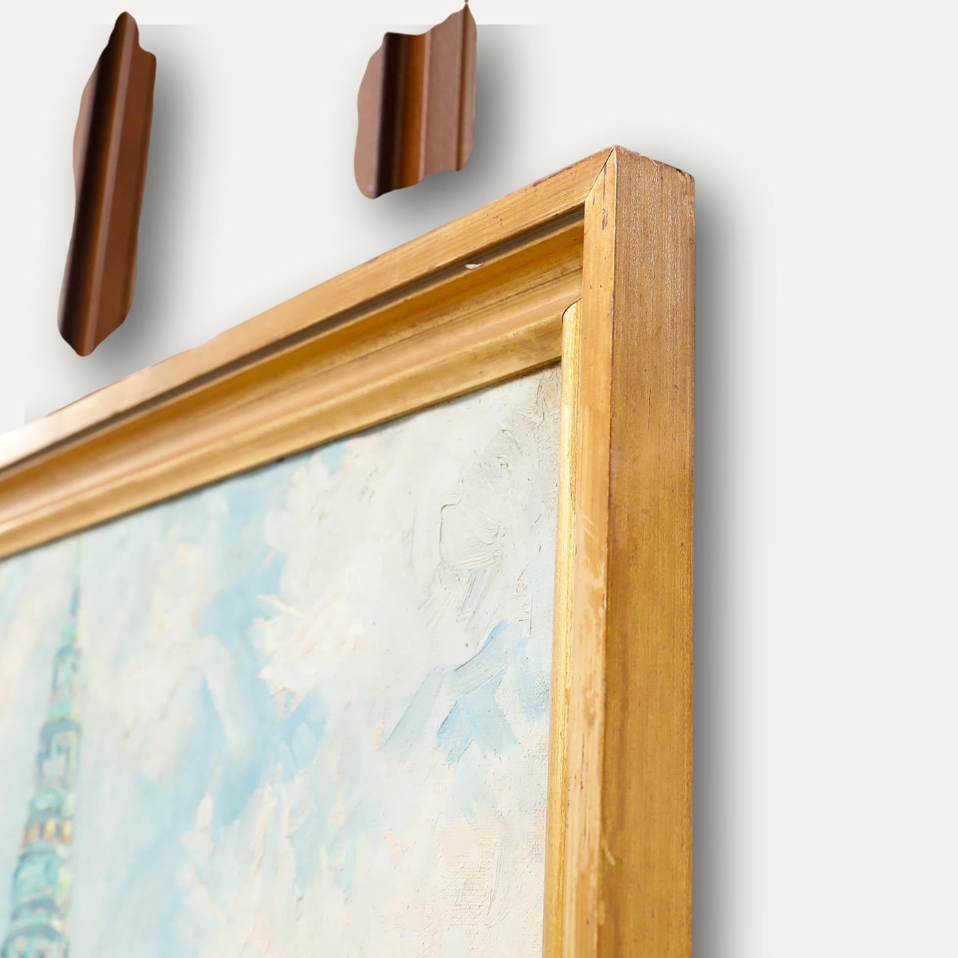 Thorvald Nygaard (1892-1973) - Huile, Pêcheuses près de la statue de l'évêque Absalon en vente 4