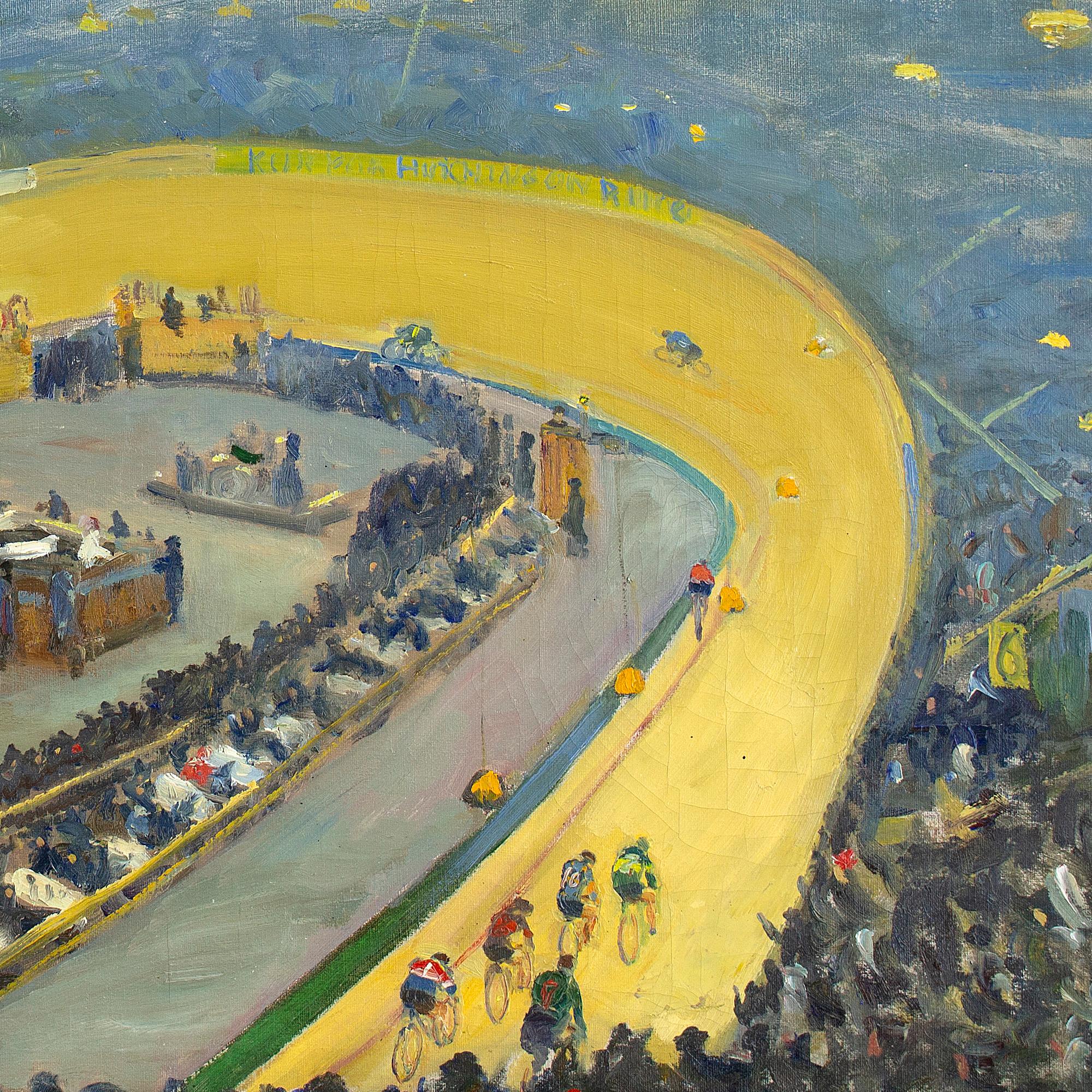 Thorvald Nygaard, The First Six-Day Race, Oil Painting 5