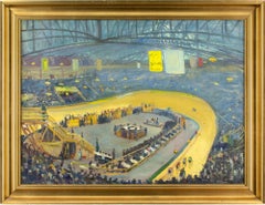 Thorvald Nygaard, The First Six-Day Race, Oil Painting
