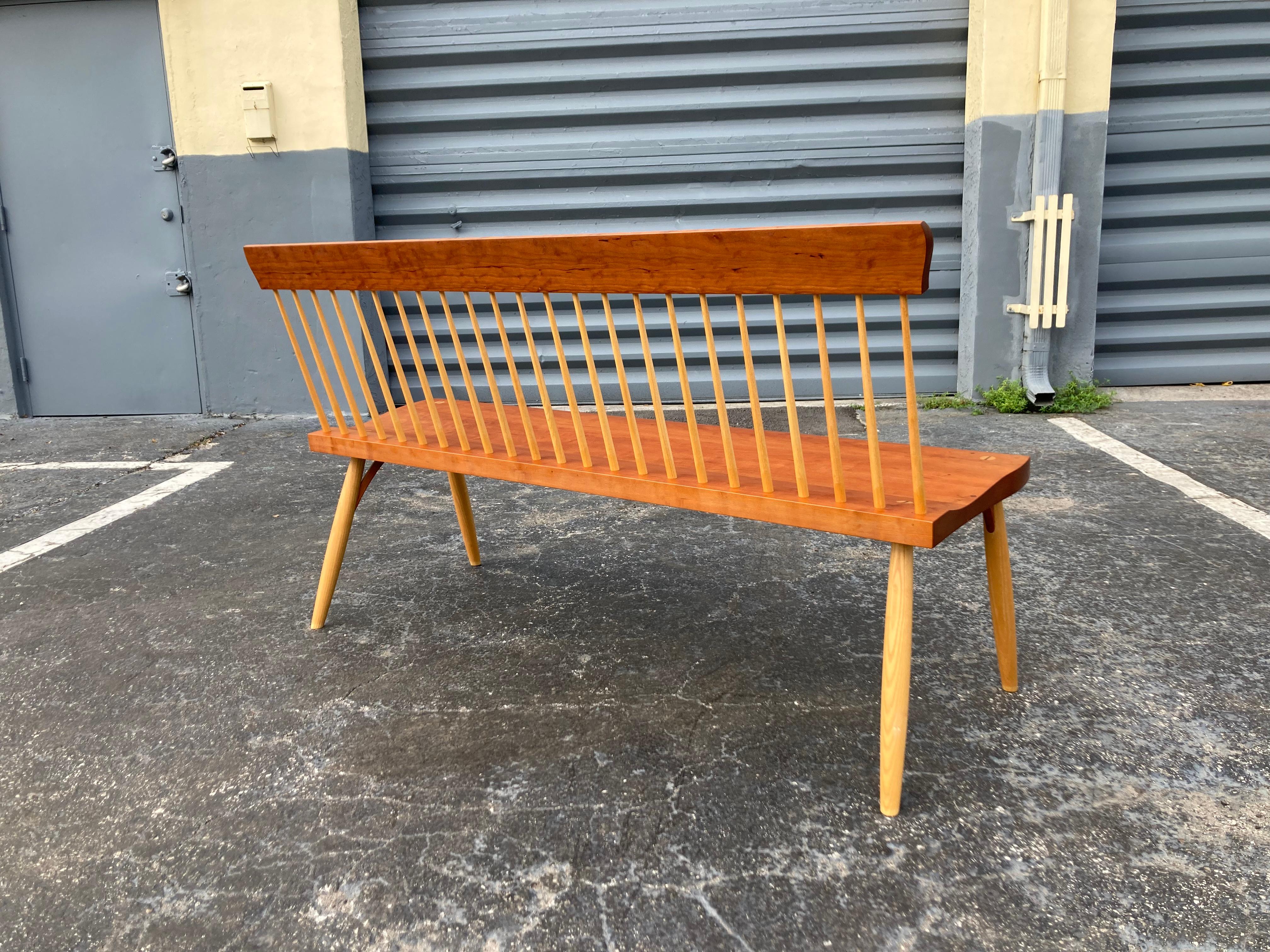 Handmade Moser Bench from 2015 in Cherry. In good condition with some normal wear. Please see our other listings for more Moser furniture.