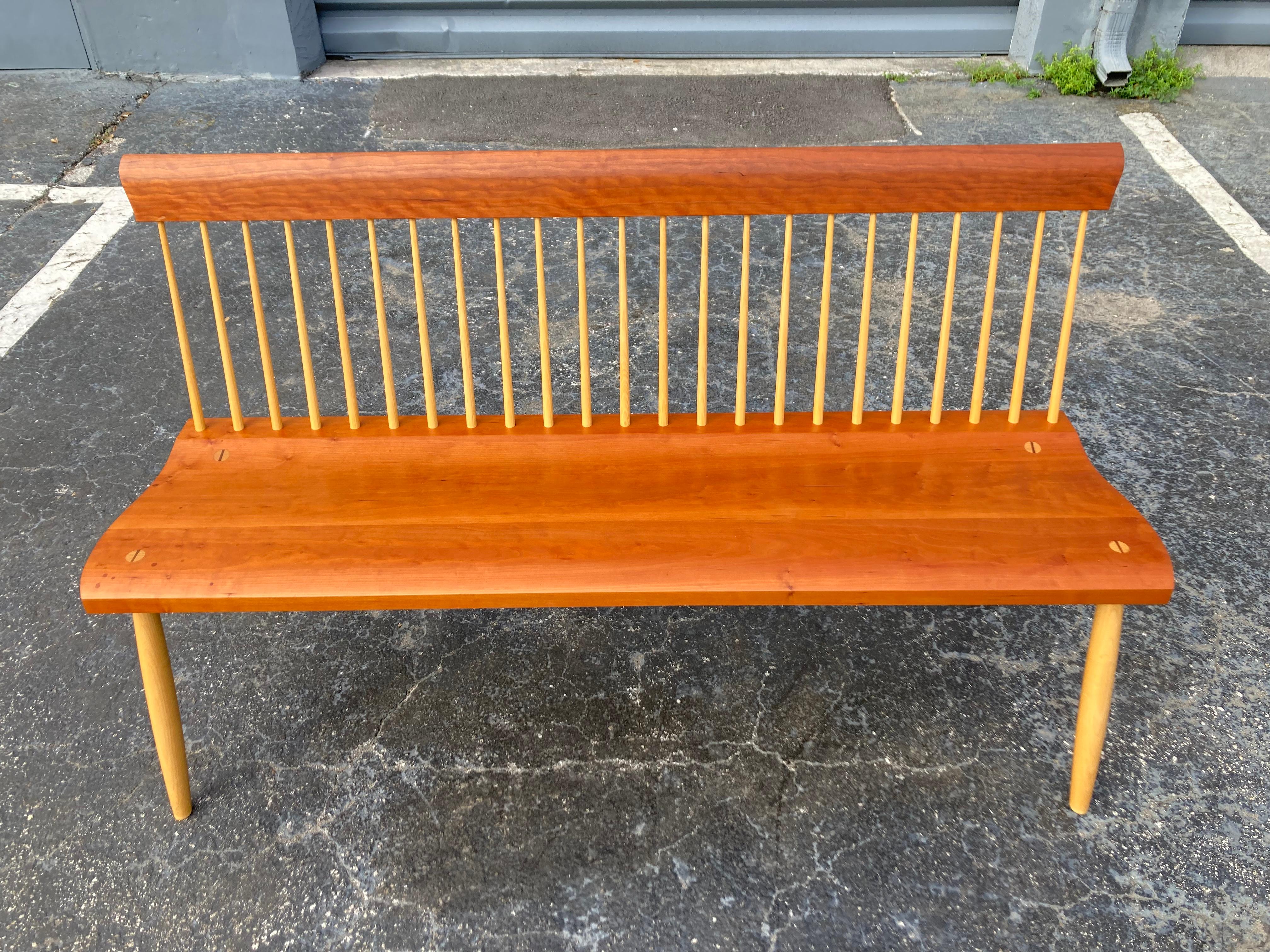 Thos. Moser Bench 2015 Cherry Thomas Moser In Good Condition In Miami, FL