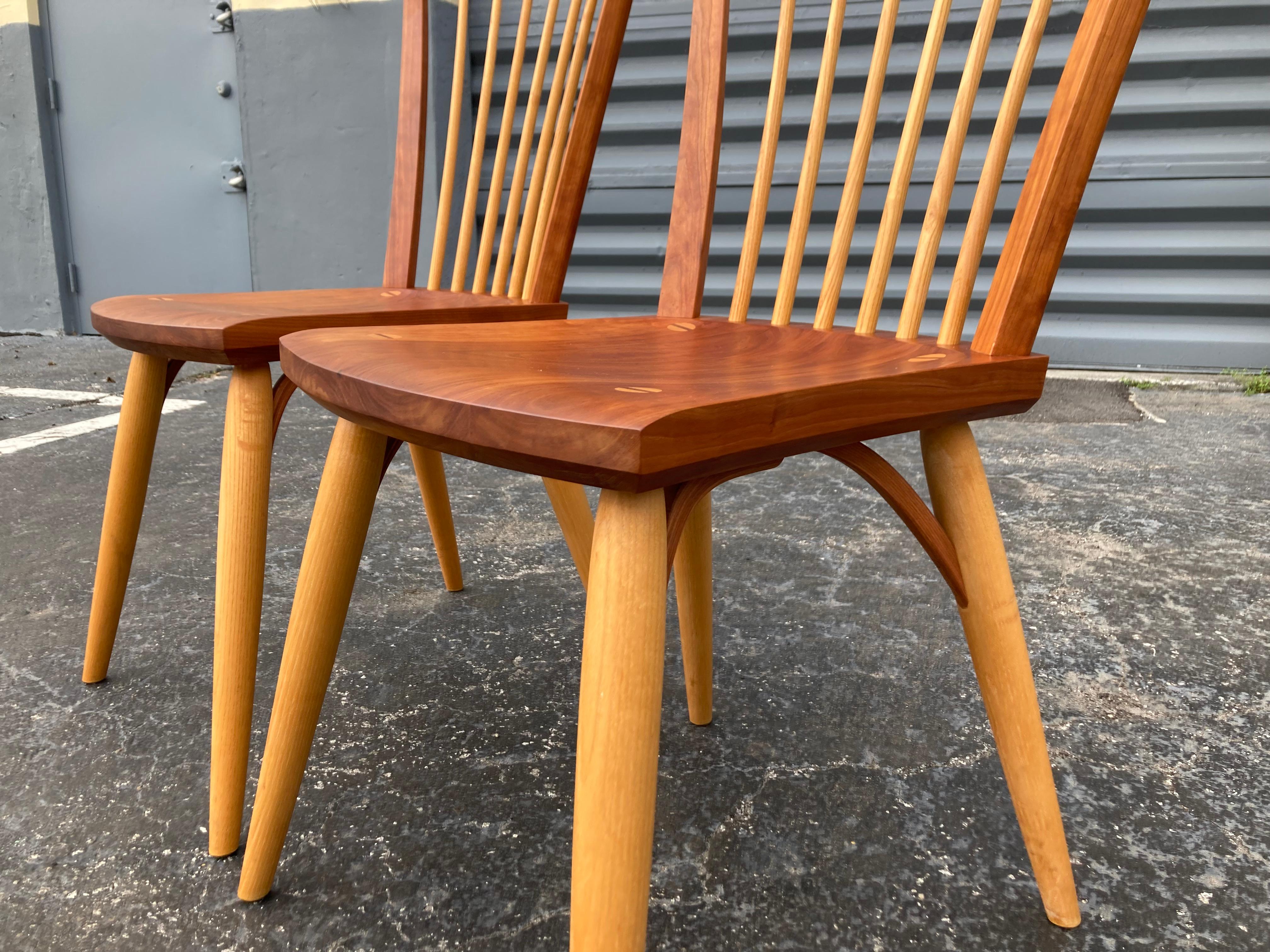 Thos. Moser Catena Side Chairs Cherry 2008 Thomas Moser In Good Condition In Miami, FL