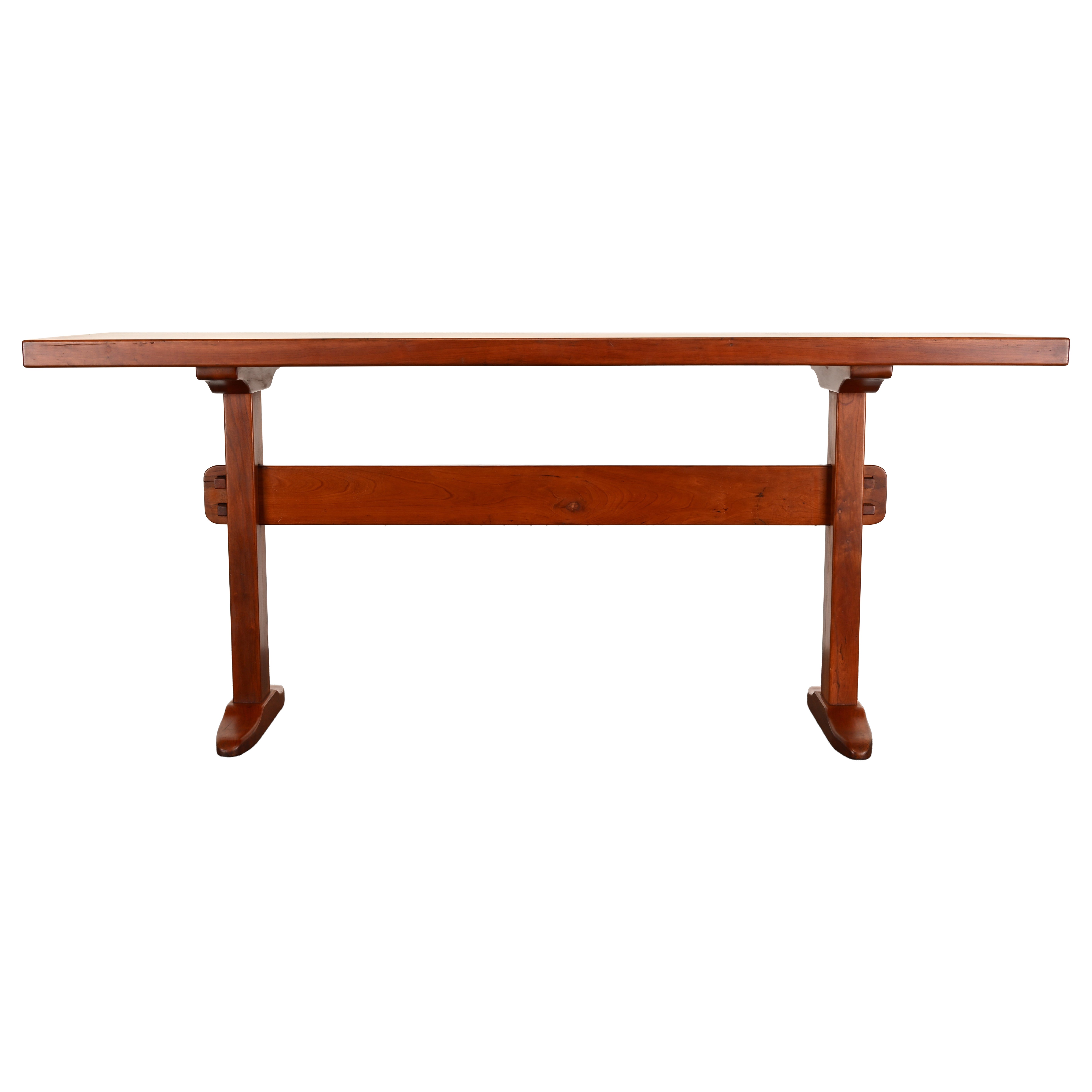 Thos. Moser Custom Cherry High-Top Console / Trestle Table, 1988 For Sale