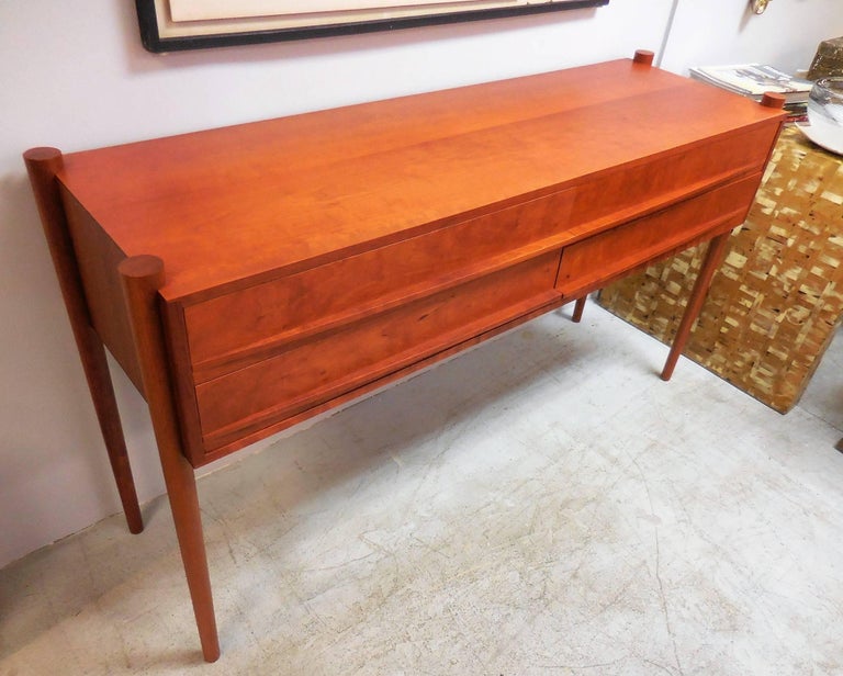 Thos Moser Simple and Elegant Cherry Ellipse Sideboard at 1stDibs
