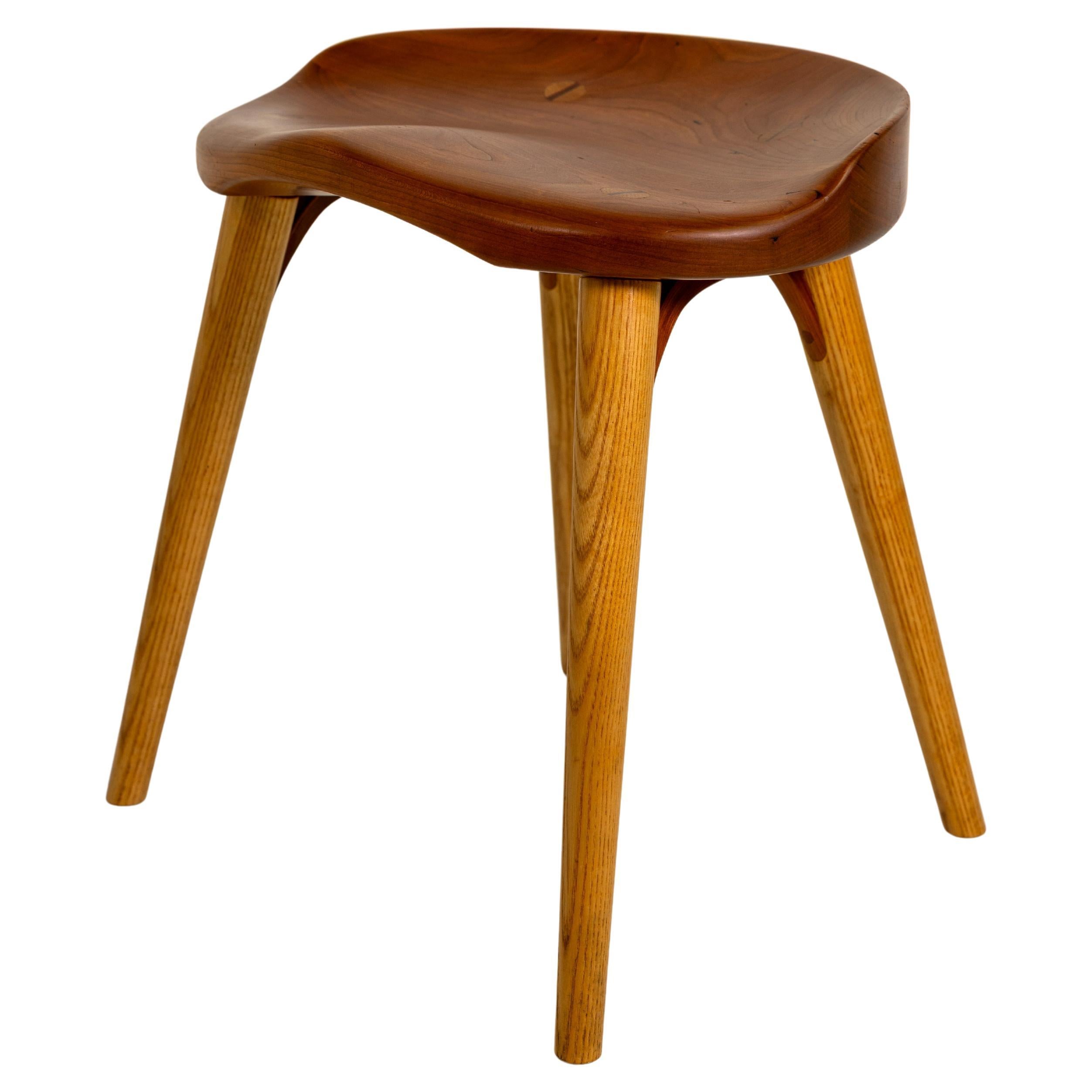 Thos. Moser Stool, 2006, Cherry, Thomas Moser