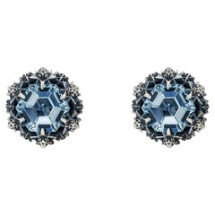 Orecchini della pace in argento con acquamarina Thoscene
