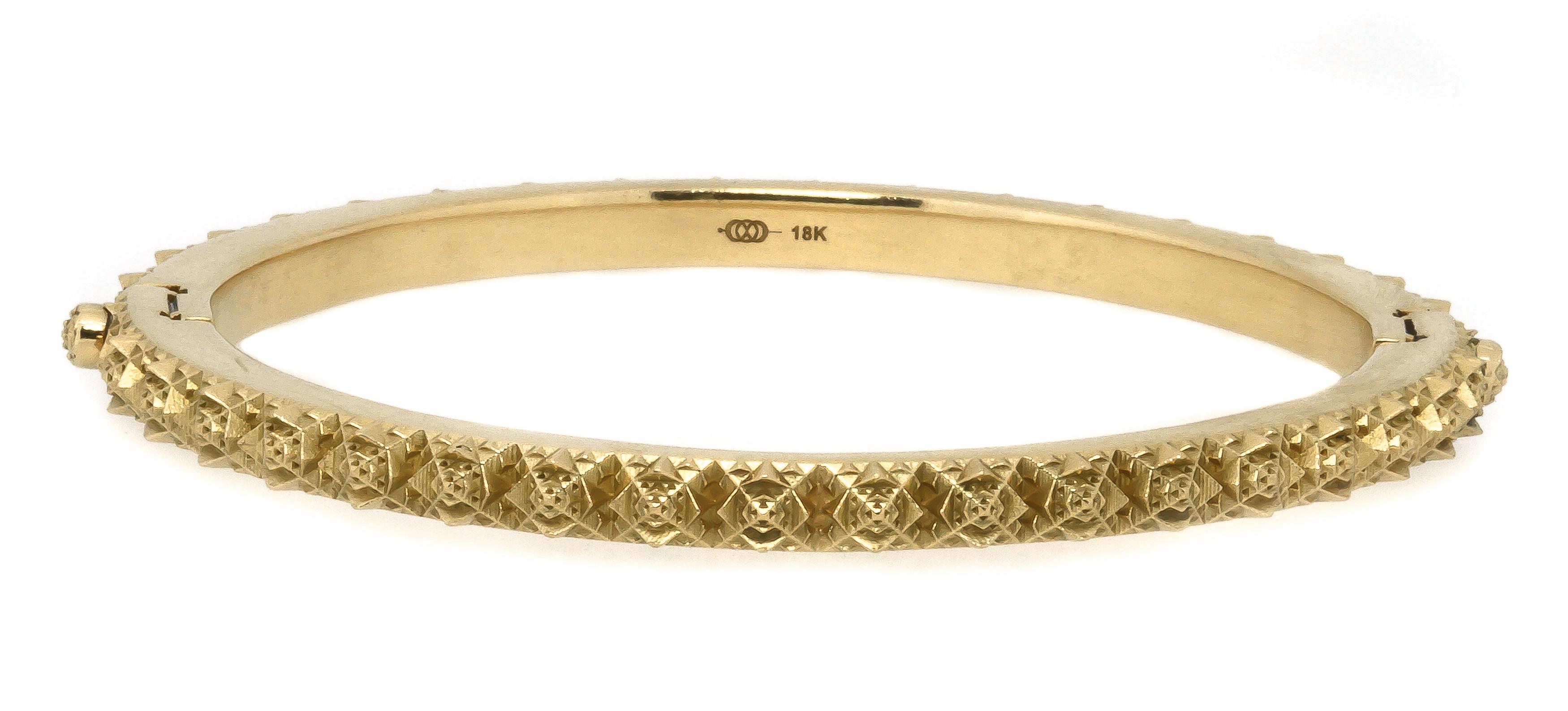 18K Gold Thoscene Bracelet by John Brevard For Sale 7