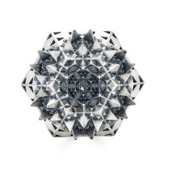 THOSCENE Fractal Silver Ring