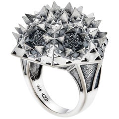 THOSCENE Fractal Silver Ring