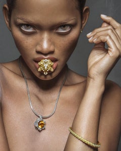 Custom THOSCENE Fractal 18K Solid Gold Ring