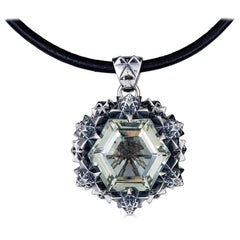 Thoscene New Beginnings Fractal Pendant with Green Amethyst