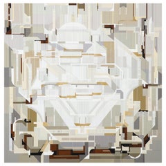 "Thought Form, 2023" Abstract Acrylic Painting on Masonite by James Kennedy