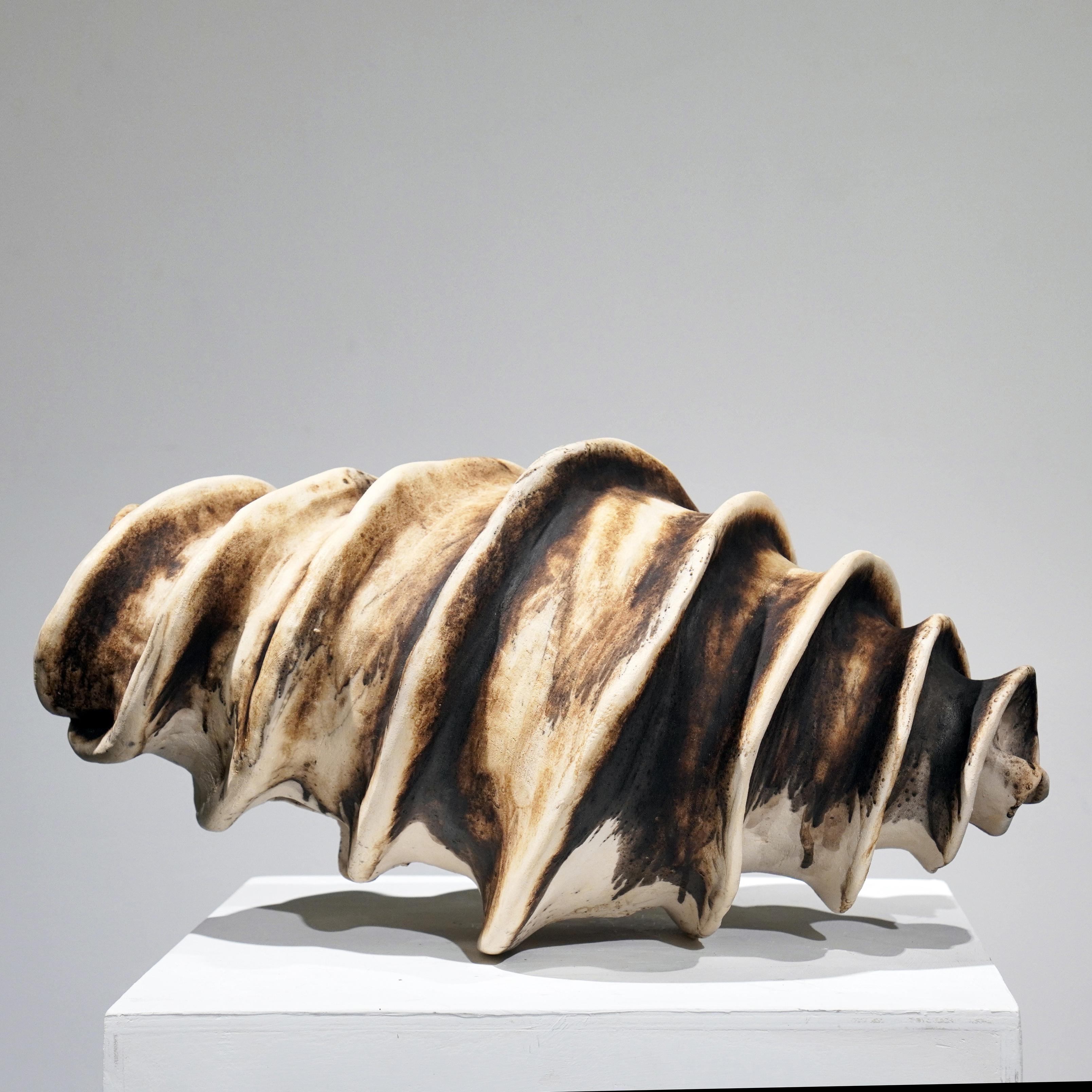 Fired Thoughts -life magnified collection raku ceramic pottery sculpture by Adil Ghani For Sale