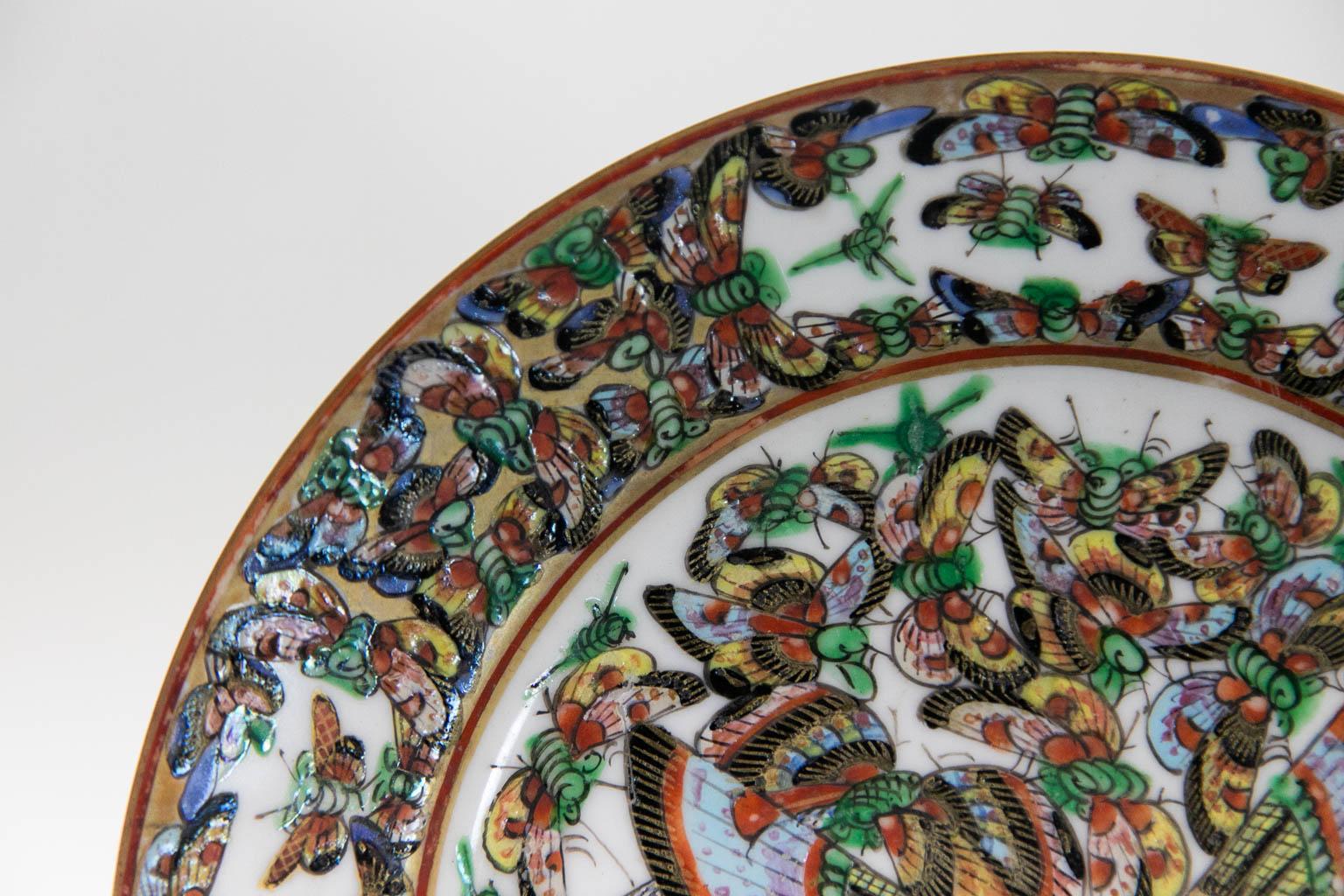 Early 20th Century Thousand Butterfly Plate For Sale