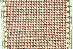 Thousand Pyramids Quilt with Lily of the Field Border