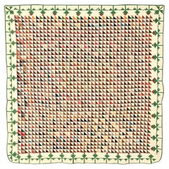 Thousand Pyramids Quilt with Lily of the Field Border